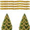 Weihnachtsbaum Lametta Girlande Gold,Weihnachtsbaum Girlande,weihnachtsgirlande Gold,Christbaumschmuck Girlande Gold,Girlande Weihnachten Gold,4 Stück,Gold