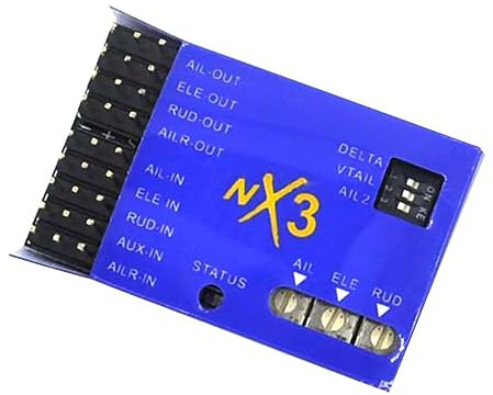 MOOKEENONE DC 5-6V GYRO Flight Controller FC Stabilisator Autobalance für RC Fixed-Wing Flugzeuge