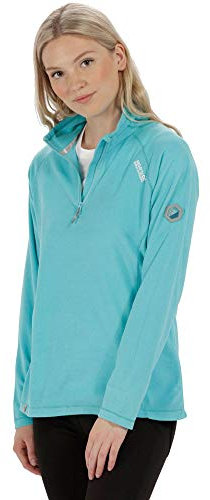 Regatta Damen Montes leichtes Fleece mit halbem Reißverschluss und Ministreifen-Mikrofleece aus 100% Polyester, perfekt zum Wandern, Spazierengehen und für Outdoor-Aktivitäten
