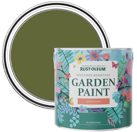 Rust-Oleum Green Mould-Resistant Garden Paint in Satin Finish - Jasper 2.5L