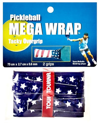 TOURNA Pickleball Mega Wrap USA Flag Tacky Overgrip