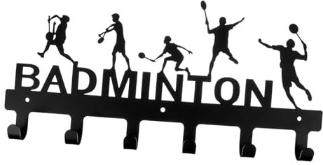Milisten 1 Satz Medaillenständer Medaillenanzeige Medaillen-wandhalter Medaillen-hängeständer Medaillenaufhänger-Display Medaillenhalter Für Sportspiele Badminton Schmiedeeisen Schmücken