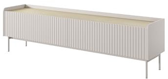 3E 3xE living.com Meuble TV avec Deux Portes, Couleur : Cachemire