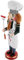 IMIKEYA Funny Nutcracker Figure christmas decoration Chef Nutcracker Puppet with base for kitchen 38cm Wooden nutcracker soldier Ornament for home restaurant Xmas Party Decor