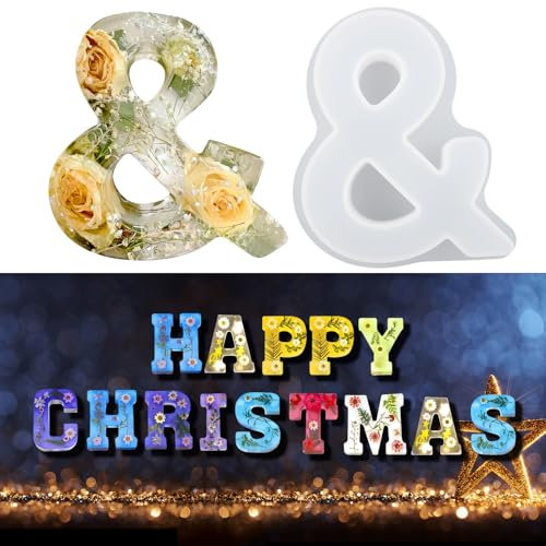 EPODA Silikonform Buchstaben Groß - 6 Zoll Silikon & Epoxidharz Form