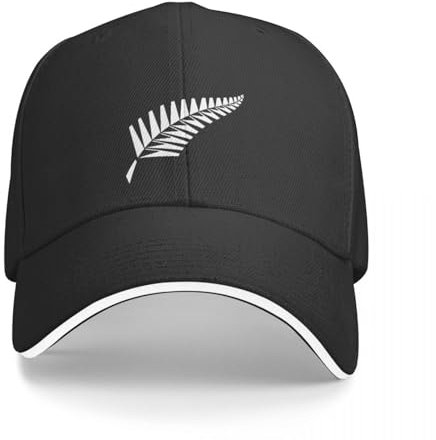 AIETPOIJ Basecap New Zealand Cricket Team Logo Baseball Cap Western Hüte Tee Hüte Damen Golf Wear Herren Geschenk