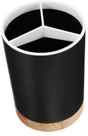 Ciieeo Küchenutensilienhalter Mit Abtropffunktion Schwarzer Besteckbehälter Für Haushalt Multifunktionaler Löffel Essstäbchenhalter Für Desktop Praktischer Kücheneinsatz