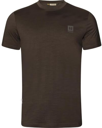 Härkila Base All Season S/S T-Shirt Men – Merino Wool Blend Base Layer, Breathable Moisture-Wicking Short Sleeve Shirt for Hunting, Hiking, Camping & Outdoor Activities, Thermal Regulation
