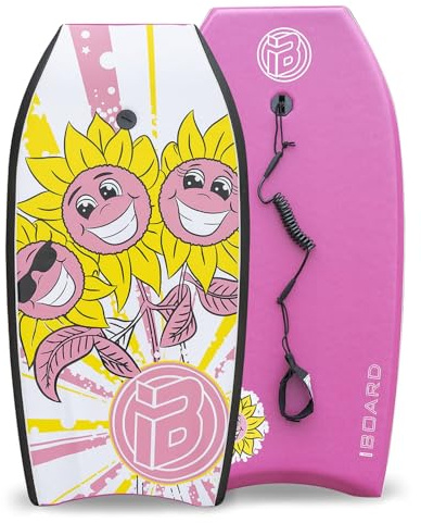 iBoard Bodyboard mit Leine - EPS Kern, leicht für Erwachsene & Jugendliche