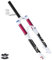 LYYCX AuroraXQ 26 27,5 29 Zoll Mountainbike Federgabel MTB Luft Gabel, 140mm Federweg Gerade/konische Rückpralleinstellung Magnesiumlegierung Fahrrad Vorderrad Gabel for MTB(Straight Manual,26 Zoll)