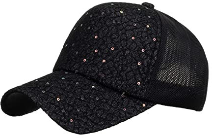 Einstellbare Hut Frauen Atmungsaktive Kappe Hut Baseball Hip Hop Männer Strand Baseballmützen Live Cap (Z2-Black, One Size)