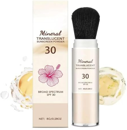 Hawaiian Tropci Scalp P-owder,Powder Sunscreen,Hawaiian Tropci Mineral Protection Sunscreen Powder SPF 30 UVA plus UVB Protection, Beach Sweatproof Face Sunblock Powders for Face and Body