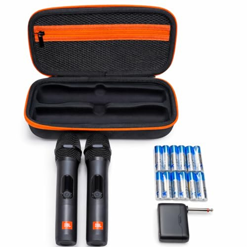 JBL Kabelloses Zwei-Mikrofonsystem mit Zweik-Empfänger, schwarz inkl. Winguard Schutztasche