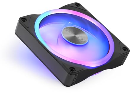 NZXT F120U Ultra - Ventilador RGB Multizona PWM 120mm - Negro | Ventilador Ultra RGB de 120mm con iluminación multizona y refrigeración PWM ultrasilenciosa. Diseño premium, RGB con CAM.