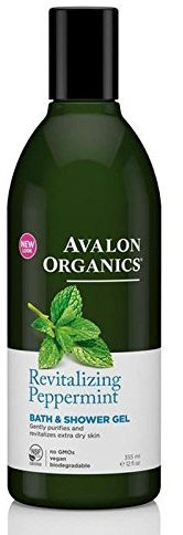 Avalon Organics Peppermint Bath & Shower Gel 355ml (PACK OF 2)