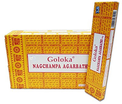 Goloka Räucherstäbchen Nagchampa Agarbathi, 6 Box