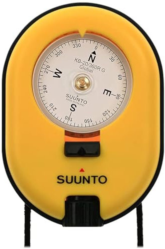 SUUNTO Unisex-Erwachsene SS020419000 KB-20/360R G Gelber Kompass, Weiß, One Size