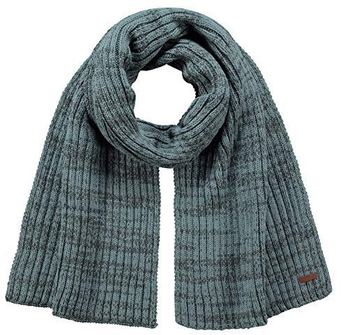 Barts SCHAL NIVEN SCARF GRÜN MELIERT FEINSTRICK GERIPPT LOGOPATCH (one-size)