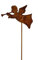Manufaktur Lichtbogen Rost Gartenstecker Engel 60 cm