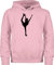 Shirtracer Kinder Hoodie Jungen Mädchen - Sport Kleidung - Eiskunstläuferin Einzellaufen - 128 (7/8 Jahre) - Hellrosa - 25. Geburtstag eislauf reitpullover iceskate Pullover eislaufen kinderpullover
