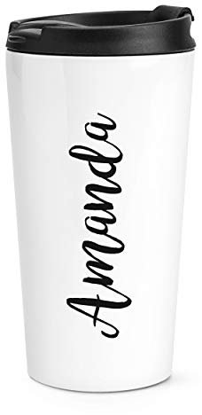Gift Base Personalised Custom Initials Name Landscape Travel Mug Cup
