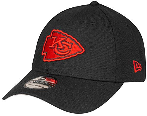 New Era 39Thirty Cap - Kansas City Chiefs schwarz rot - M/L