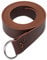 Linghe Mittelalterlicher Leder Wikinger Rindsseilgürtel LARP Renaissance Gürtel O-Ring (Kaffee)