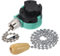 sourcing map Pull Chain Switch 3 Speed 4 Wire Replacement ZE-268S6 with Extension Chain for Ceiling Fan Lamp Light Green Silver Set of 2