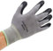 Arbeitshandschuhe Arbeitshandschuhe Verschleißfeste rutschfeste gummierte Schutzhandschuhe, 1 Paar (Color : Gray, Size : S)