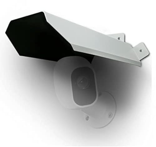 OOSSXX (Universal Security Camera Sun Rain Cover Shield)Protective Roof for Dome/Bullet Outdoor Camera, Stick Up Cameras, Camera Weather Cover, Weatherproof, Metal