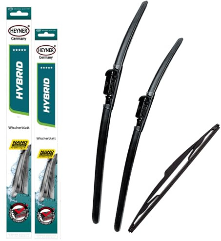 HEYNER Wipers Fits MG ZS 2017 2018 2019 2020 2021 2022 2023 2024 Hybrid Wiper Blades Front Set 2414MG10A1