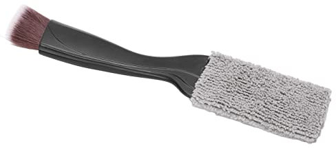 Limpiador de diapasón de guitarra Cepillo de traste de guitarra duradero negro de doble cabeza para computadora