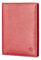 VON HEESEN® Reisepasshülle Leder Etui mit RFID-Schutz - Passhülle Passport Reisepass Mappe Hülle Organizer - Reiseorganizer für Damen & Herren (Rot)