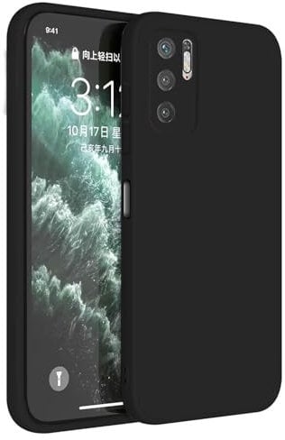 Topme Handyhülle Hülle Fur Redmi Note 10 5G / Poco M3 Pro 5G (6.5 Inches) Case Schutzhülle, Hautschutz Aus TPU Silikonhülle - Schwarz