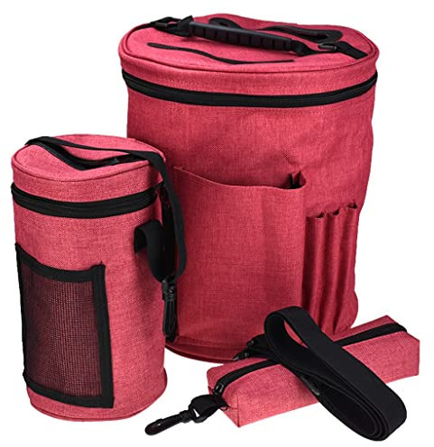 3 Teile/Satz Stricken Lagerung Tasche Organizer Tasche für Häkeln & Stricken Garn Fall Tragbare Garn Tasche (D Wie das Bild zeigt)