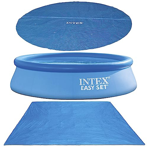 10ft Pool Set with Cover and Protective Mat