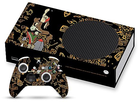Head Case Designs Offizielle Looney Tunes Wile E. Coyote Graphics Und Charaktere Vinyl Haut Gaming Aufkleber Abziehbild Abdeckung kompatibel mit Xbox Series S Console and Controller Bundle