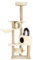 SPRINGOS Árbol rascador con Hamaca Plataformas casita para Gatos Arco para Gatos 154 cm