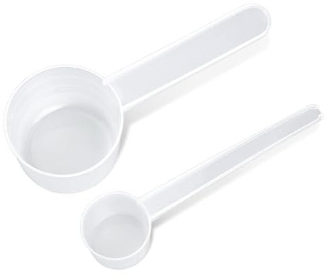 Cucharas medidoras, 2 unidades, cucharas medidoras de proteínas transparentes, cucharas dosificadoras, cucharas medidoras de gramos, cucharas medidoras de gramos, para cocinar, hornear, cucharas