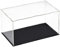 Recogwood Transparente Acryl-Vitrine, 30 x 15 x 15 cm, zusammenbaubar, Würfel-Organizer, Ständer, staubdichter Schutz, Vitrine mit schwarzem Sockel für Actionfiguren, Spielzeug, Sammlerstücke