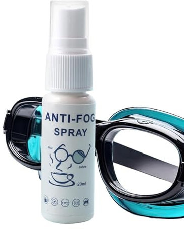 Swim Goggle Anti Fog | Eyeglass Lens Cleaner | Ski Goggle Anti Fog Car Glass Fog Use of Goggle Lens Cleaner Swim Goggle Mist Remover Swim Goggle Defogger Eyeglass Fog Remover, 20ml, Refer to