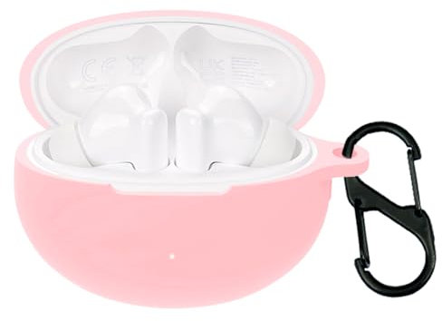Silikon Hülle für Huawei FreeBuds 5i Bluetooth Kopfhörer, Schutzhülle Case Cover für Huawei FreeBuds 5i (Pink)