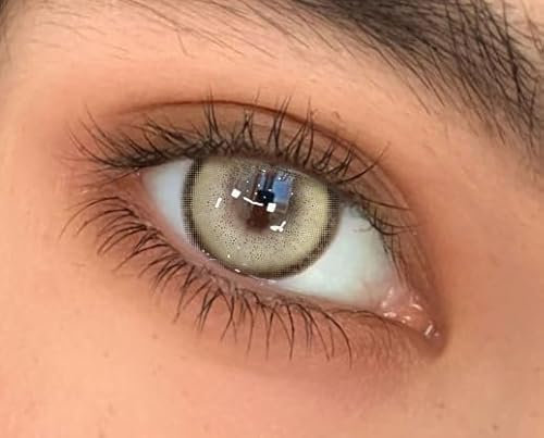 Natural Color Lenses (Weiche farbige Kontaktlinsen mit Stärke) inkl. Kontaktlinsenbehälter & Pinzette I Farbe: Nimmerland Grün I 1 Paar Kontaktlinsen weich (2 Stück) (-3.00 Dioptrien,Nimmerlandgrün)