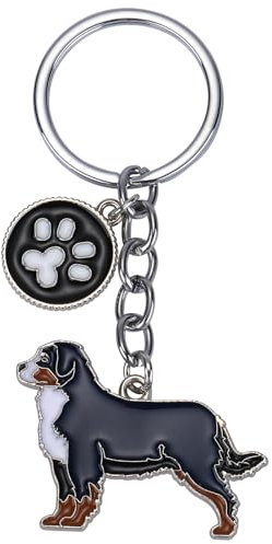 WEWAYSMILE Porte-Clés Chien, Porte-Clés En Métal Petit Chien, Porte-Clés En Métal Chiot Mignon, Pour Décoration Porte-Clés De Voiture, Cadeau Personnalisé, Long 3.39 po/8.6 cm