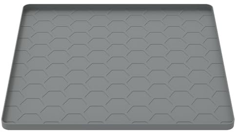 KTCINA Mini Kühlschrankmatte 60 * 60cm Matten für Kühlschränke rutschfest Silikonmatte Kühlschrank Multifunktional Unterkühlschrank Matten Bodenschutzmatte für Trockner Waschmaschine Tische