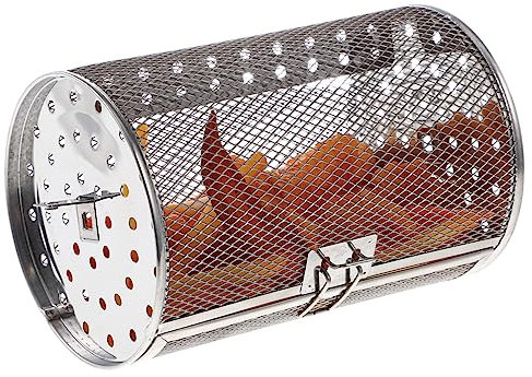 WATIIFUFU Kitchen Supplies Air Fryer Rotisserie Stainless Steel Grill Basket Square Hole