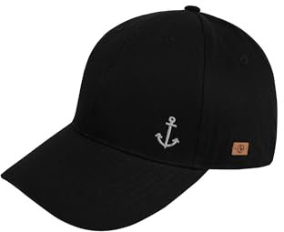 SCHIETWETTER Baseballcap Anker, Schirmmütze, Sonnenschutz, 100% Baumwolle Black OS