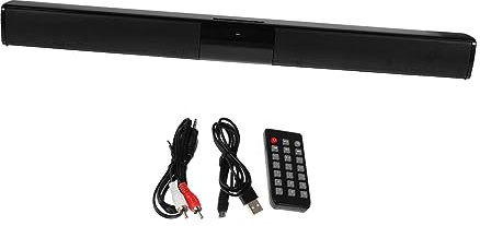 Gadpiparty Barre De Son sans Fil Audio Haut-parleurs sans Fil Lecteur De Musique, Portable, pour TV Et Smartphone, Design Minimaliste Moderne, Usage Intérieur Et Extérieur, Couleur Noir