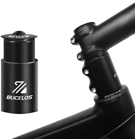 AEYINO Fahrradvorbau-Erweiterung MTB, 1-1/8 28,6 mm Fahrradgabelvorbau, Hand-Up-Adapter Fahrradgabel Aluminiumadapter für Rennräder, MTB, BMX 70/80/100/115/120/135/155/165/180/200/210 mm