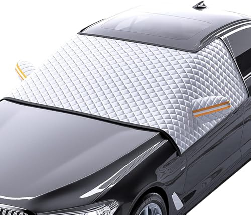 AGYF Frontscheibenabdeckung Winter für FIAT Panda 1980-2024 141/169/319, Winter frontscheibe scheibenschutz Auto frontscheibe-Faltbare Auto Zubehör